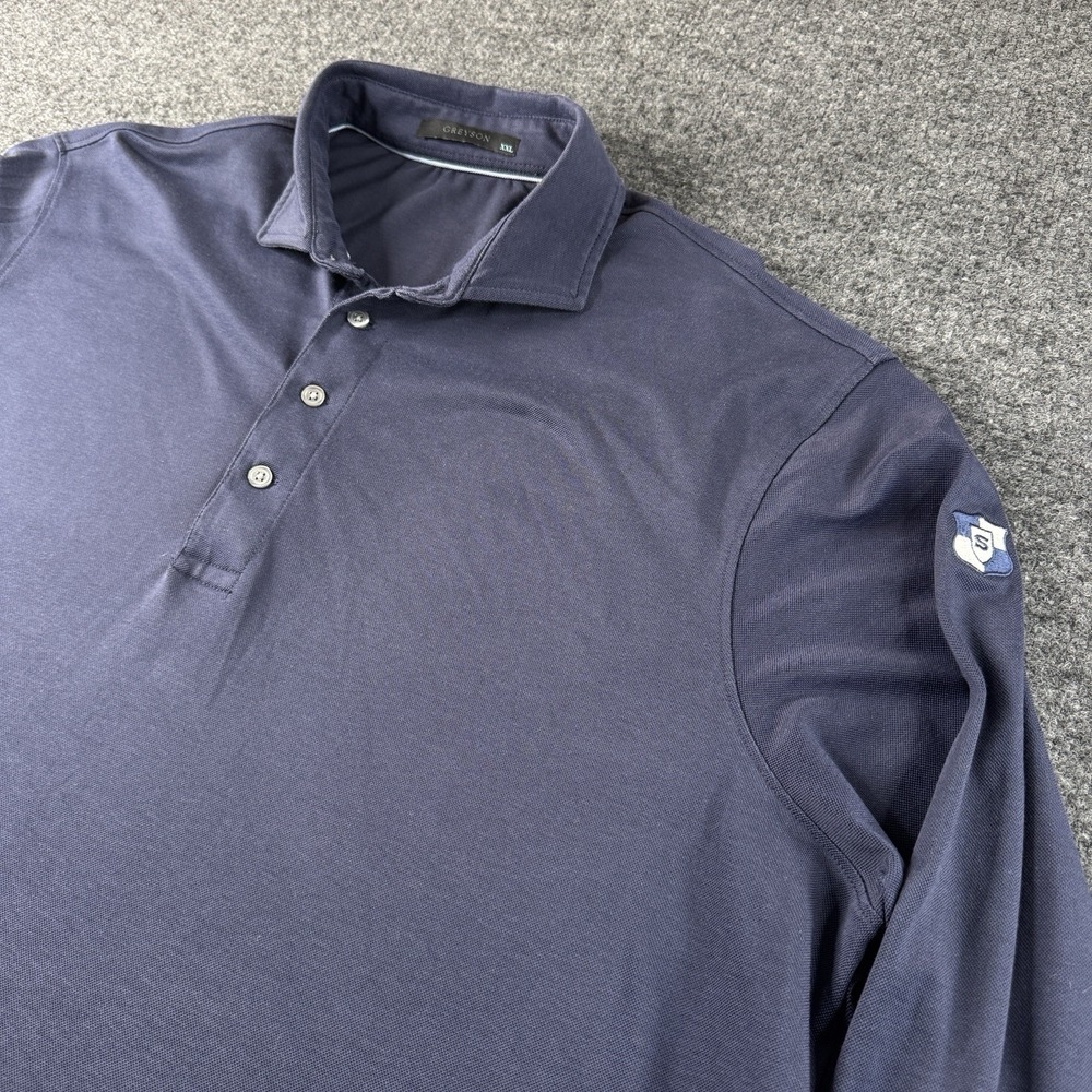 Greyson Long Sleeve Polo Shirt Golf Men's 2XL Blue